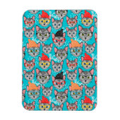 Kat in de pet magneet (Verticaal)