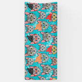 Kat in de pet spandoek (Verticaal)