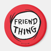 Kat in de Pet | Thing 1 Thing 2 - Friend Thding Magneet (Voorkant)