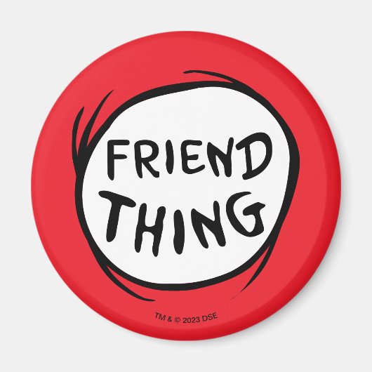 Kat in de Pet | Thing 1 Thing 2 - Friend Thding Magneet (Voorkant)
