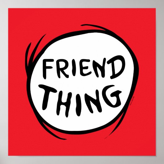 Kat in de Pet | Thing 1 Thing 2 - Friend Thding Poster (Voorkant)
