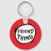 Kat in de Pet | Thing 1 Thing 2 - Friend Thding Sleutelhanger (Achterkant)