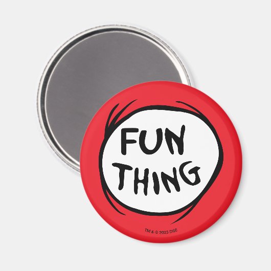 Kat in de Pet | Thing 1 Thing 2 - Fun Thding Magneet (Voorkant / Achterkant)
