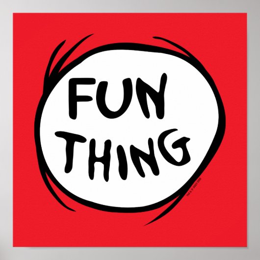 Kat in de Pet | Thing 1 Thing 2 - Fun Thding Poster (Voorkant)