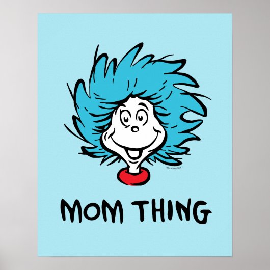 Kat in de Pet | Thing 1 Thing 2 - Mam Ding Poster (Voorkant)