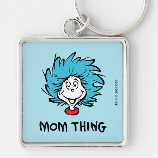 Kat in de Pet | Thing 1 Thing 2 - Mam Ding Sleutelhanger (Voorkant)