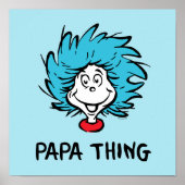 Kat in de Pet | Thing 1 Thing 2 - Papa Thing Poster (Voorkant)