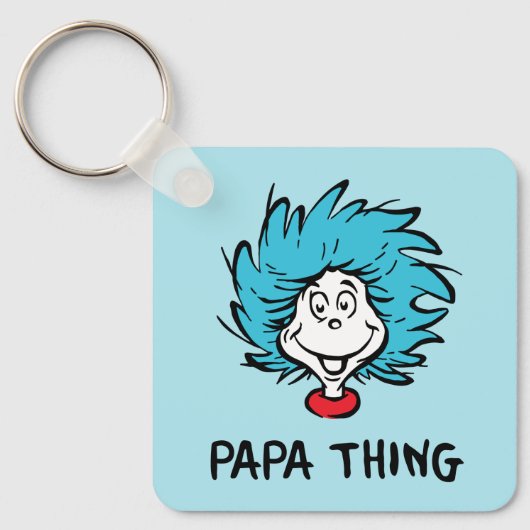 Kat in de Pet | Thing 1 Thing 2 - Papa Thing Sleutelhanger (Voorkant)
