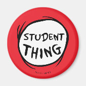 Kat in de Pet | Thing 1 Thing 2 - Student Dding Magneet (Voorkant)