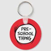 Kat in de Pet | Thing 1 Thing 2 - Voorschoolse din Sleutelhanger (Voorkant)