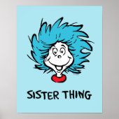 Kat in de Pet | Thing 1 Thing 2 - Zuster Thding Poster (Voorkant)