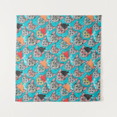 Kat in de pet wandkleed (Voorkant)