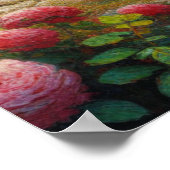 Kat in de prachtige tuin Canvas Print (Hoek)