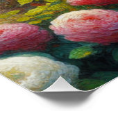 Kat in de prachtige tuin perfect poster (Hoek)