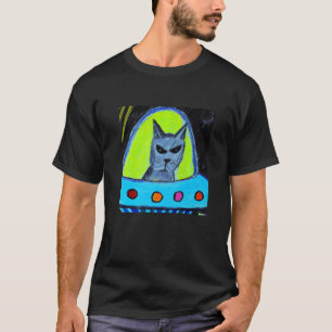 Kat In De Ruimte Geschilderd In Pasteltinten Origi T-shirt