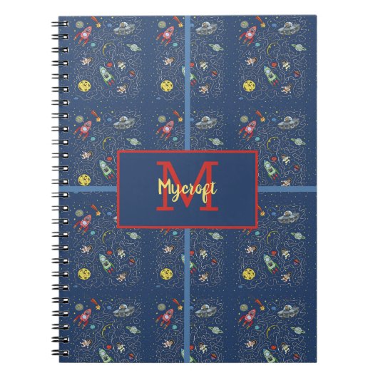 Kat in de ruimte notitieboek (Voorkant)