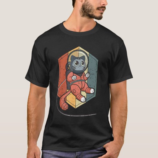 Kat in de ruimte Ruimtekat Nerdy 1 T-shirt (Voorkant)
