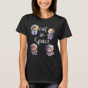 Kat In De Ruimte Schattige Astronaut Katten T-shirt