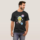 Kat in de ruimtevaart t-shirt (Voorkant volledig)