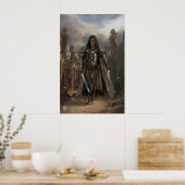 Kat in de ruïnes van een oude stad poster (Keuken)