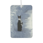 kat in de sneeuw luchtverfrisser (Voorkant)