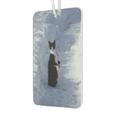 kat in de sneeuw luchtverfrisser (Links)