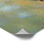 Kat in de stijl van Gustav Klimt, Art Nouveau Poster (Hoek)