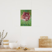 Kat in de struiken, Louis Wain Poster (Keuken)