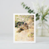 Kat in de Sunshine, Bruno Liljefors Briefkaart (Staand voorkant)