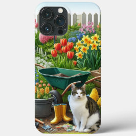 Kat in de tuin / Kattenliefhebbers Case-Mate iPhone Case