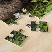 Kat in de tuin puzzel (Zijkant)