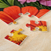 Kat in de tuin van aardse lekkernijen 2 legpuzzel (Zijkant)