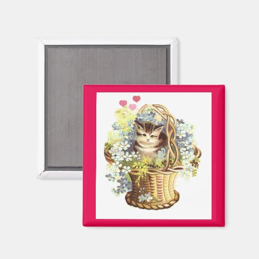  Kat in de ventilatormand Magneet (Voorkant / Achterkant)