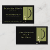 Kat in de Visitekaartjes van het Venster (Voorkant / Achterkant)