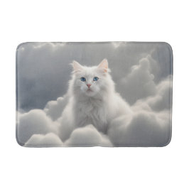 Kat in de wolken badmat
