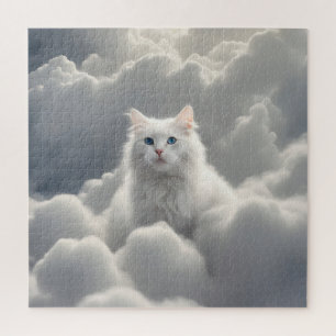 Kat in de wolken legpuzzel