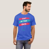 kat in de zak retro t-shirt (Voorkant volledig)