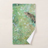 Kat in de zomerweide, Bruno Liljefors Handdoek (Handdoek)