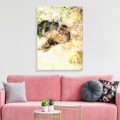 Kat in de zon, Bruno Liljefors Canvas Afdruk (Insitu (Woonkamer))