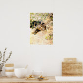 Kat in de zon, Bruno Liljefors Poster (Keuken)