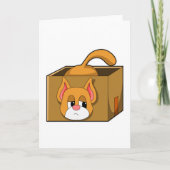 Kat in doos kaart (Voorkant)