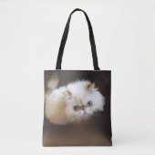 Kat in doos tote bag (Voorkant)