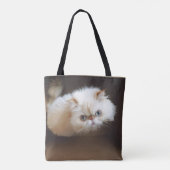 Kat in doos tote bag (Achterkant)