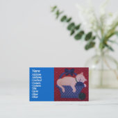 Kat in een Basket Business/Profile Card Visitekaartje (Staand voorkant)