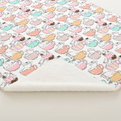 Kat in een bekerpatroon 01 W Sherpa Deken (3/4)