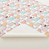 Kat in een bekerpatroon 01 W Sherpa Deken (3/4)