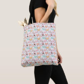 Kat in een bekerpatroon 01 W Tote Bag (Dichtbij)