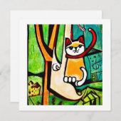 Kat in een boom (Voorkant / Achterkant)