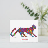 Kat in een Briefkaart van Sweater (Staand voorkant)
