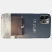 Kat in een doos. De Zen-kat-meester. Case-Mate iPhone Case (Achterkant (horizontaal))